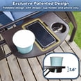 thumbnail image 5 of zzw 3-Person Porch Swing with Stand, 800lb Capacity & Adjustable Canopy | 2-in-1 Convertible Outdoor Swing Bed with Removable Cushion for Patio, Garden, Deck, Blue, 5 of 9