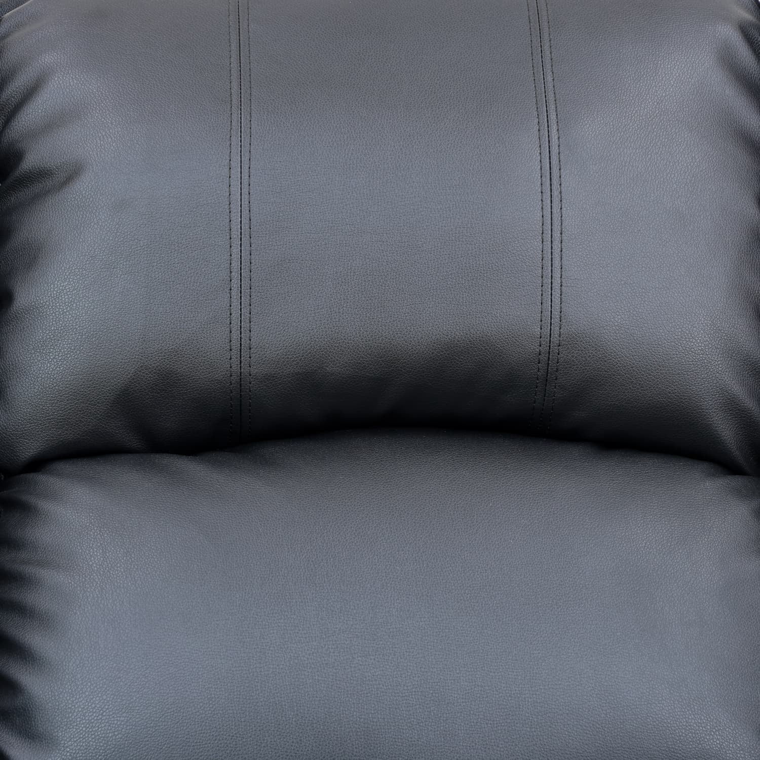 Semi PU and PVC 3-Seat Sofa - Modern Sofa with Intelligent Functions, Solid Wood Frame, and High-Quality Sponge for Living Room
