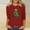 c-Red, variant on Friday Deals Aueoeo Merry Christmas T-shirt Women Merry Bright Christmas Tree Print Sweatshirt Funny Xmas Holiday Shirts L