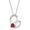 01. January, variant on Heart Cross Birthstone Necklace Baptism Gifts First Communion Gifts Easter Birthday Christmas Gifts Jewelry for Goddaughter Women