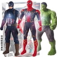 thumbnail image 4 of Figura de anime de Marvel Avengers, Iron Man, Spider-Man, Hulk, Thanos, muñeco de plástico ABS, modelo de adorno, juguete para niños, regalos de cumpleaños, 4 of 5