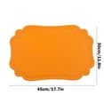 thumbnail image 3 of Vintage PVC Placemat Scandinavian Style Heat Resistant Oil-Proof Table Mat | Durable Easy Clean Plastic Dining Decor | Textured Pattern | 1 Piece 11.8x17.7 in, 3 of 6