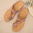 thumbnail image 2 of NOKIO Women'S Toe Loop Sandals Women's Slippers Toe Clippers Flat Bottoms Large Size Slippers Women's Lightweight Soft Bottomed Beach Shoes Women's, 2 of 4
