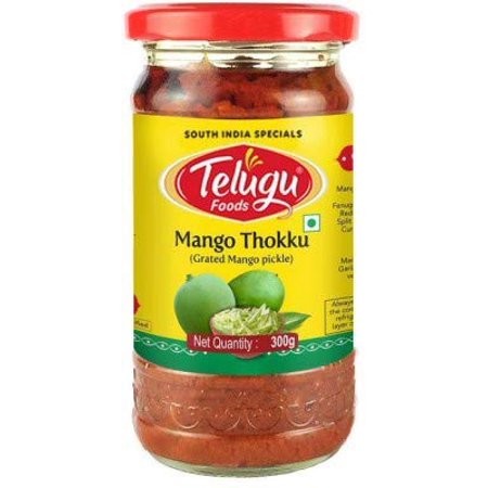 Telugu Foods Mango Thokku (Grated Mango) Pickle - 300 Grams