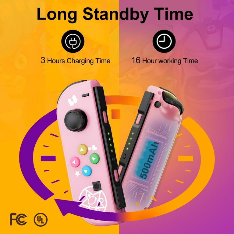 SYJUPY Switch Controller for Nintendo Switch/Oled, Pink