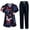 01-Navy, variant on Womens 4th of July V-Neck Scrub Set, 250th Anniversary USA 2-Piece Short Sleeve Top & Pants Medical Uniform with Multi Pockets, Stylish Workwear for Nurses & Caregivers 03-Royal Blue XL