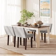 thumbnail image 3 of Modern Dining Chair Set of 2 with Mid Back & Cushioned Seat Solid Wood Legs For Daily Life, 3 of 8