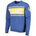thumbnail image 2 of Men's '47 Heathered Blue Los Angeles Rams Bypass Tribeca Pullover Sweatshirt, 2 of 3