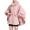 Pink, variant on Xfvqtps Women Cape Faux Fur Collar Cloak with Belt Solid Color Thickened Warm Loose Streetwear Windproof Coldproof Warm Winter Long Coat Beige