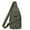 Army Green, variant on Sling Bag for Women Men, Sling Backpack with Usb Hole ,Canvas Chest with Headphone Hole, Daypack Crossbody Backpack for Travel Sports Running Hiking