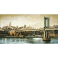 thumbnail image 2 of Daniels, Matthew 32x18 White Modern Wood Framed Museum Art Print Titled - Manhattan Bridge View, 2 of 4
