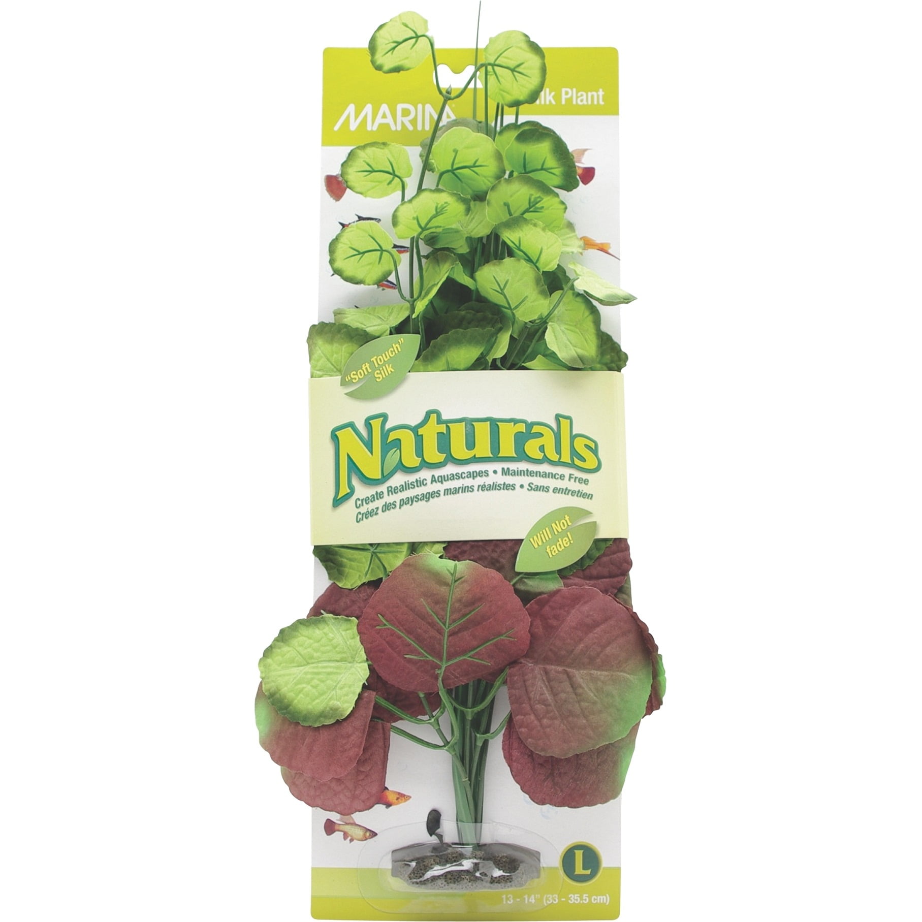 Marina Naturals Pennywort Silk Aquarium Plant, Large