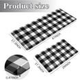 Kitchen Mats 1/2 inch Black and White Kitchen Rugs and mats Farmhouse