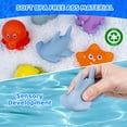 thumbnail image 4 of Juguete de baño, animales flotantes que se decoloran y rocian con agua, accesorio para piscina de baño, juego de pesca de tiburones para bebés y niños, 4 of 5