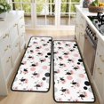 thumbnail image 4 of Kitchen Rugs Sets Of 2,White Cow Head Dot Pattern Anti Fatigue Kitchen Mat Rugs Non Slip Washable,Decorative Kitchen Floor Mats for Kitchen,Sink,Laundry,17"x47"+17"x47", 4 of 5