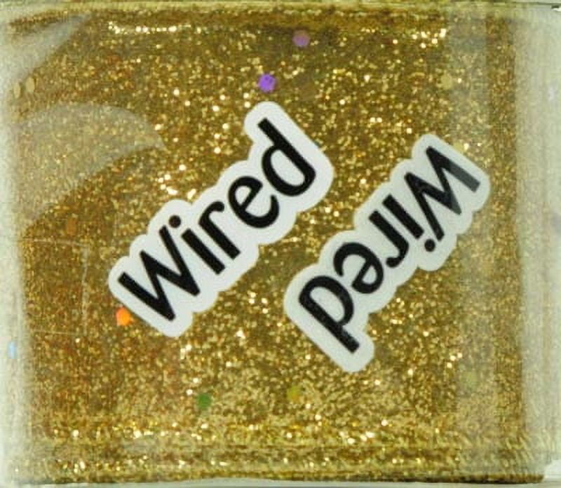 Offray Ribbon, Gold 2 1/2 inch Wired Edge Metallic Ribbon, 9 feet