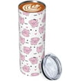 thumbnail image 3 of Cute Pig Stainless Steel Vacuum Insulated Coffee Tumbler Cup Travel Mug For Office Outdoor Sport Gifts 20 OZ, 3 of 6