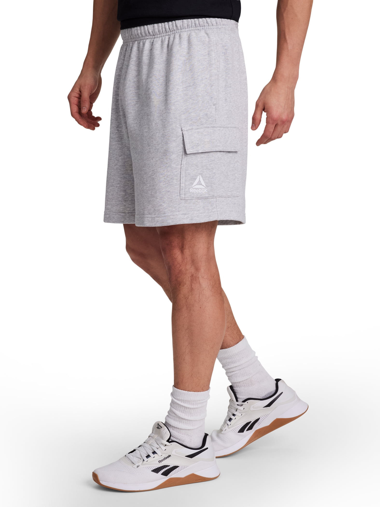 Reebok Men's and Big Men's League Knit Cargo Short, 7" inseam, Sizes XS-5XL