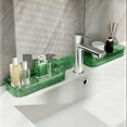 thumbnail image 4 of Bathroom Counter Corner Shelf Kitchen Wall Mounted Organizer No Drill Acrylic Hanging Rack Drainage Storage Holders For Bathroom Kitchen, 4 of 6