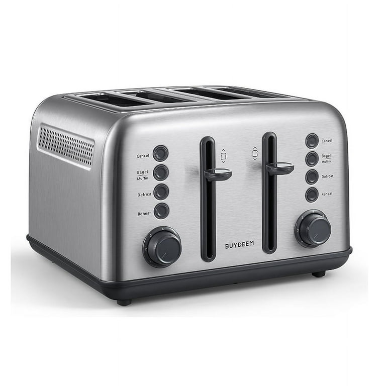  BUYDEEM DT640 4-Slice Toaster, Extra Wide Slots, Retro