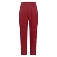 thumbnail image 5 of Girls School Uniform Pants Classic Khaki Straight Leg Flat Front Stretch Twill Trousers Chino Slacks Kids Red, 5 of 9