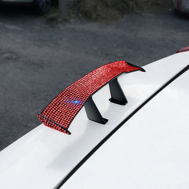 Mini pegatina decorativa para alerón trasero de coche, sin necesidad de taladrar agujeros, modificación del techo, pegatina pequeña para alerón trasero de coche, alerón trasero general