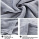 thumbnail image 5 of Plain Color Flannel Blanket For Winter Warm Velvet Conditioning Blanket Picnic Blanket Aviation Leg Blanket 100x150cm, 5 of 5