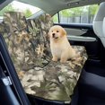 thumbnail image 3 of Xoenoiee Hunting Camo Forest Print Waterproof Backseat Cover Waterproof Rear Bench Towel Seat Covers, Car Seat Protector for Gym Swimming, Universal Fits for Truck Van and SUV, 3 of 7