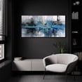 thumbnail image 3 of yiijeah Blue Wall art - Abstract Canvas Wall Art Over Bed Wall Decor Bedroom Artwork for Wall Gray Picture Frames Painting Modern Wall Art for Living Room Office Home C85, 3 of 3