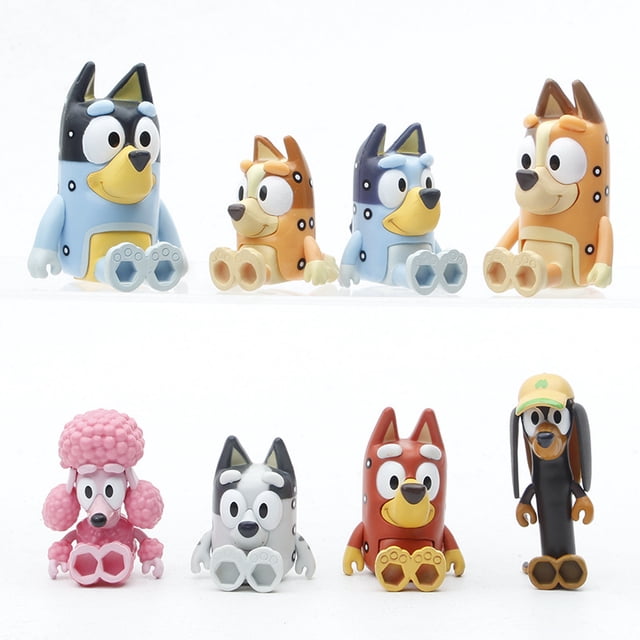 8 perros de pie modelos ganado perro cachorro articulación móvil muñeca modelo adornos niños adultos juguete muñeca JAMW Sencillez