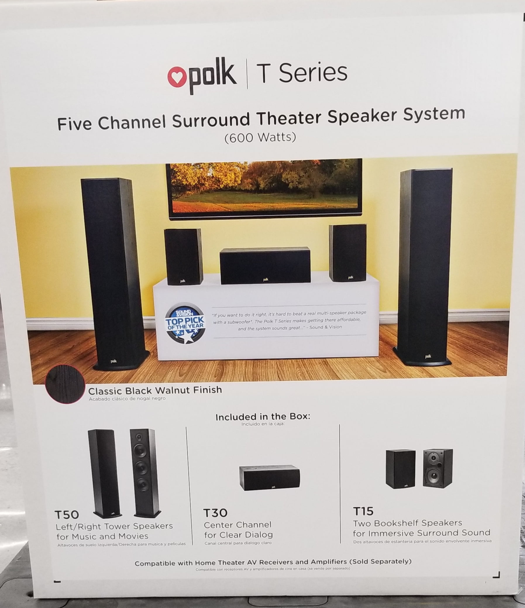 5 Channel Home Theater Speaker System
