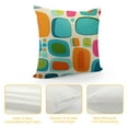 thumbnail image 4 of WERPE  Geometric Pillow Case Retro Style Shapes Home Decor Cushion Covers for Couch Bedroom Sofa Living Room Bed Chair Standard Multicolored, 4 of 5