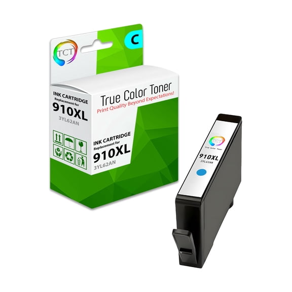 TCT 910XL Cyan Ink Cartridge - Compatible With HP 910XL 3YL62AN Cyan High Yield
