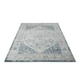 thumbnail image 3 of Ladole Rugs Lux Cotto Turkish Persian Design Bordered Traditional Durable Indoor Blue Cream Runner Rug Carpet, 3x5 (2'7" x 4'11", 80cm x 150cm), 3 of 6