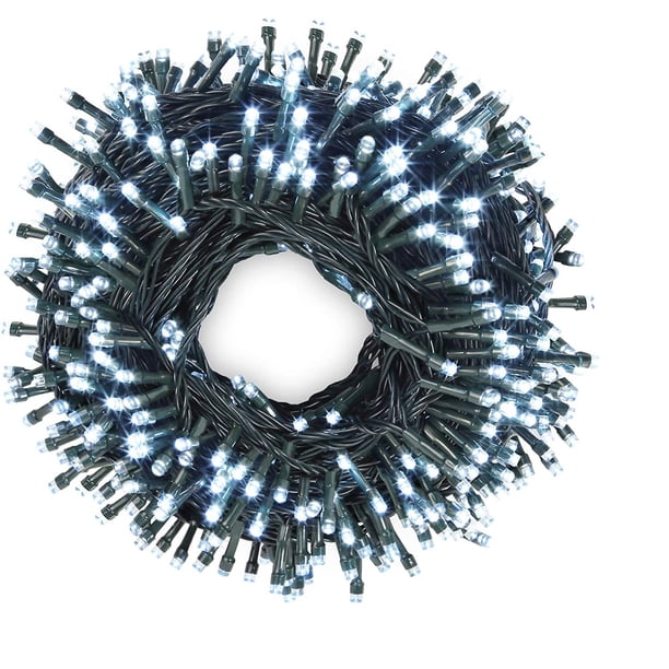 Cadena de luces LED de 10 metros para uso en exteriores, resistente al agua, con certificación UL, cadena de luces de extremo a extremo para uso en interiores y exteriores, decoraciones de árboles, Ha