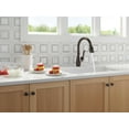 thumbnail image 5 of Delta 9178TL-AR-DST Leland 1.8 GPM Single Hole Pull Down Touchless Kitchen Faucet - Arctic, 5 of 7