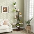 thumbnail image 4 of Gymax 62'' Tall 8-Tier Corner Metal Plant Shelf for Multiple Plants Living Room Balcony, 4 of 8
