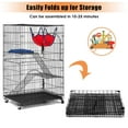 PawGiant 3 Tier Cat Cage, Pets Playpen Cat Kennel Ferret Crate Folding