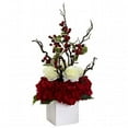 thumbnail image 1 of Nearly Natural 1386 Holiday Cheers Arrangement With Vase, 1 of 4