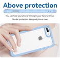 thumbnail image 2 of Case for iPhone 7 Plus 8 Plus Case Slim Dropproof [Defend from Drop/Scratch/Slip/Fingerprint] Clear Acrylic Hard Back Soft TPU Bumper Hybrid Phone Cover for iPhone 7 Plus 8 Plus-Blue, 2 of 16