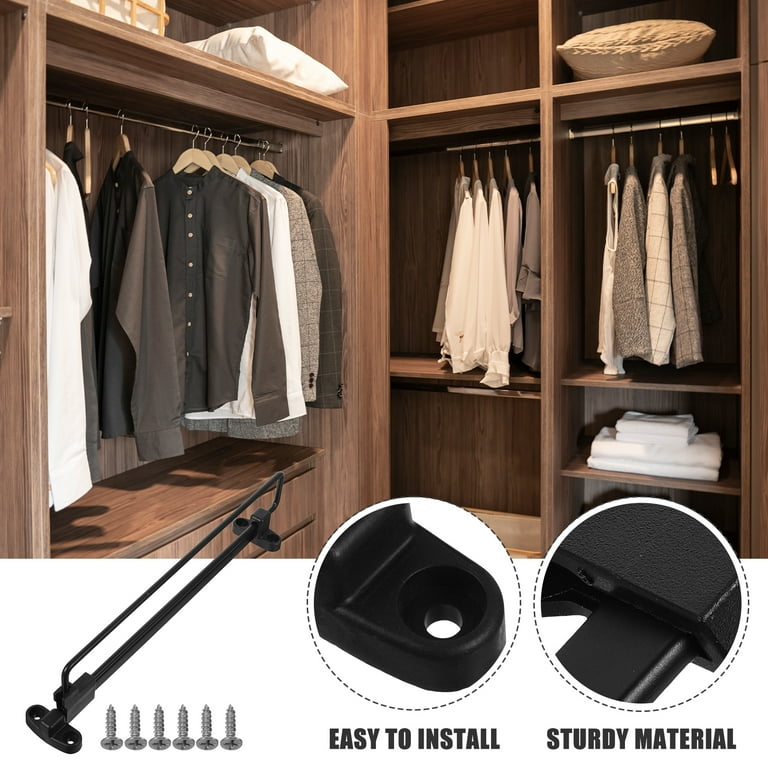 12 Inch 30cm Extending Retractable Closet Rod for Clothes Towels