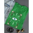 thumbnail image 3 of Tarot Eye Shaped T-Shirt Women -Image by Shutterstock, Female XX-Large, 3 of 4