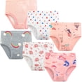 thumbnail image 4 of Aosijia 6 Pcs/Set Little Girls Soft Cotton Underwear Kids Breathable Comfort Panty Briefs Toddler Undies, 4 of 8