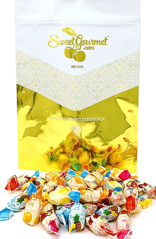 SweetGourmet Assorted Filled Fruit BonBons | Bulk Hard Candy | Arcor  Assorted Fruit Candies | 4 Pounds
