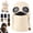 Beige, variant on Ribbed Knit Balaclava Beanie with Goggle-Style Eye Panels Stocking Knitted Unisex Winter Ski Hat Built in Goggles Comfy Warm Outdoor Cycling Skiing Hiking Covers Head Neck Face