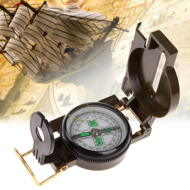 Brújula de aventura plegable, brújula multifunción, herramientas de viaje para acampar al aire libre Likrtyny Para estrenar