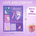 thumbnail image 6 of 7 Year Old Girl Birthday Gifts, Gifts for 7 Year Old Girls, 7 Year Old Girl Gift Blanket 60"X50", Girls Birthday Gifts Age 7, Birthday Gifts for 7 Year Old Girls, 7th Birthday Gifts for Girls, 6 of 6