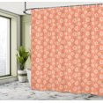thumbnail image 4 of Ambesonne Floral Shower Curtain, Pastel Chamomiles Leaves Art, 69"Wx75"L, Dark Peach Pastel Yellow, 4 of 4