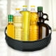 thumbnail image 5 of Estante giratorio de 360 ​​grados para especias, condimentos, botellas, bandeja de almacenamiento, organizador de frutas Negro L, 5 of 8