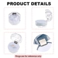 thumbnail image 3 of SEIWEI 20PCS Mini Acrylic Clear Octagonal Ring Boxes Ring Box Holder Jewelry Storage Boxes (Black), 3 of 8